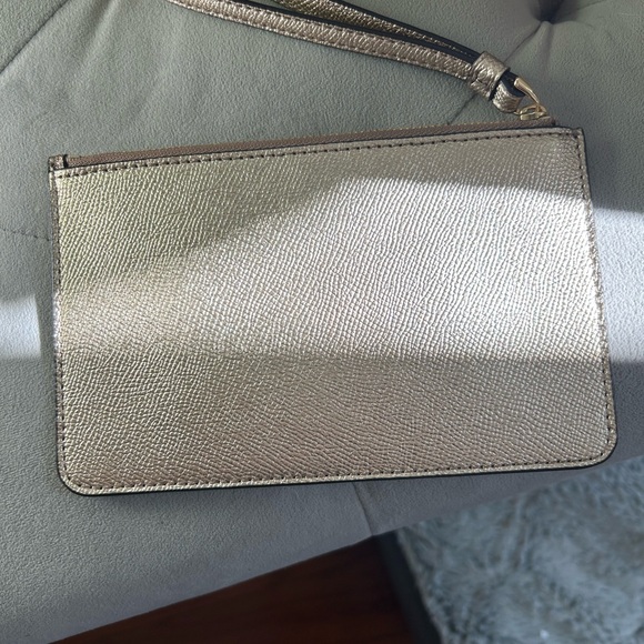 Coach Sparkling Gold Wristlet - Picture 2 of 15
